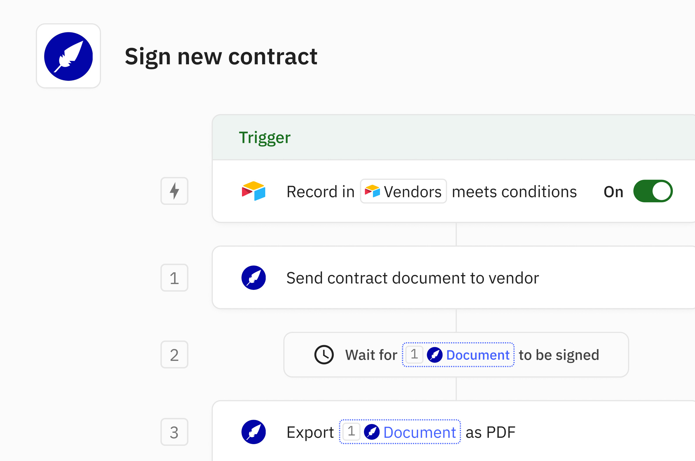 Xodo Sign Relay.app integration